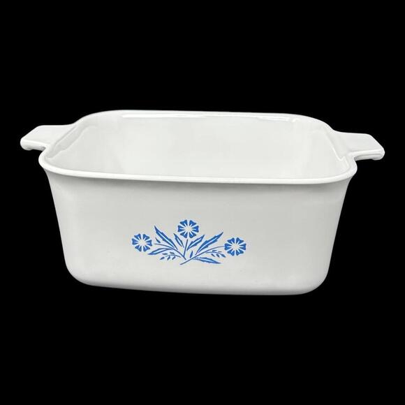 Corning Ware Cornflower P-4-B 1-1/2 Qt Casserole 7"X 5 1/2" X 3" Rectangular Vtg - Picture 5 of 13